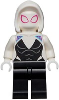 Фото LEGO Super Heroes Ghost-Spider / Spider-Gwen (Gwen Stacy) - Black Legs, White Basic Smooth Hood, White Hands (sh0682)