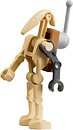 Фото LEGO Star Wars Battle Droid - Tan, Dark Bluish Gray Left Arm, Antenna (Scrap Battle Droid) (sw1447)
