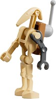 Фото LEGO Star Wars Battle Droid - Tan, Dark Bluish Gray Left Arm, Antenna (Scrap Battle Droid) (sw1447)