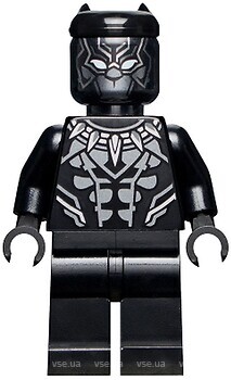 Фото LEGO Super Heroes Black Panther - Dark Silver Armor, White Eyes (sh0807)