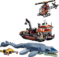 Фото LEGO Jurassic World Атака мозазавра на лодку (77983)