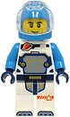 Фото LEGO City Astronaut - Male, White Spacesuit with Dark Azure Arms, Dark Azure Helmet, Trans-Clear Visor, Smirk (cty1758)