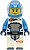 Фото LEGO City Astronaut - Male, White Spacesuit with Dark Azure Arms, Dark Azure Helmet, Trans-Clear Visor, Smirk (cty1758)