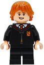 Фото LEGO Harry Potter Ron Weasley - Gryffindor Robe Clasped, Black Medium Legs, Open Mouth Smile (hp604)