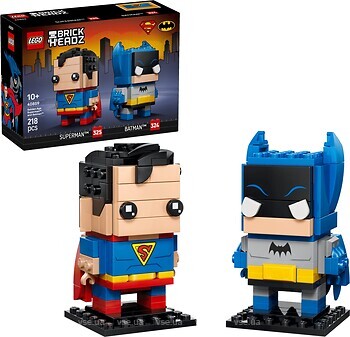Фото LEGO BrickHeadz Golden Age Superman and Batman Figures (40859)