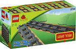 Фото LEGO Duplo Прямые рельсы (2734)