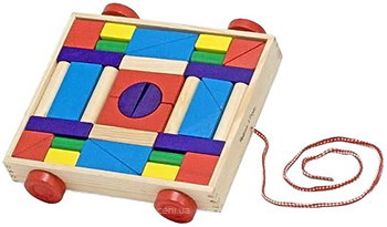 Фото Melissa & Doug Кубики на тележке (36 шт.) (14209)