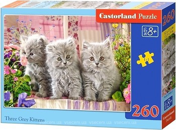 Фото Castorland Три серых котенка (B-27491)