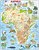 Фото Larsen Карта Африки с животными (A22-UA)