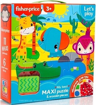 Фото Vladi Toys Fisher Price Maxi puzzle & wooden pieces (VT1100-01)