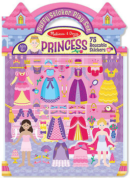 Фото Melissa & Doug Объемные многоразовые наклейки Принцессы (MD9100)
