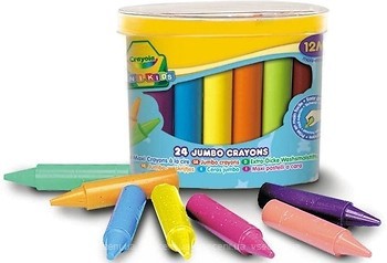 Фото Crayola Восковые мелки в бочонке (0784)