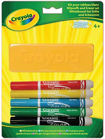 Фото Crayola Фломастеры для доски и бумаги с губкой (93021)