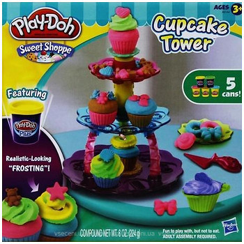Фото Hasbro Play Doh Набор пластилина Башня из кексов (A5144)