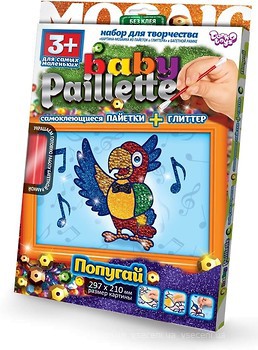 Фото Danko Toys Baby Paillette Попугай (PG-01-05)