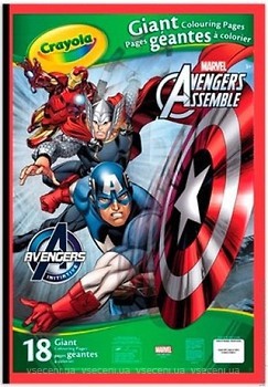 Фото Crayola Большая книга-раскраска Avengers (04-0196)
