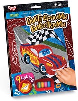 Фото Danko Toys Раскраска глиттером Тачки (РГН-02-02)