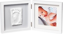 Фото Baby Art Двойная рамка квадратная Бело - серая (3601095200)