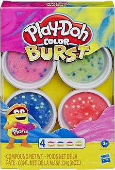 Фото Hasbro Play-Doh Color Burst Яркие цвета (E6966/E8060)