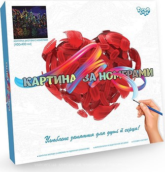 Фото Danko Toys Картина по номерам Огни ночного города (KpN-02-01U)