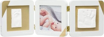 Фото Baby Art Рамочка тройная с отпечатком ручки и ножки малыша (3601098600)