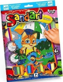 Фото Danko Toys Sand Art Рыжий котик (SA-02-04)