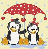 Фото ArtCraft Пингвины под зонтиком (15543)