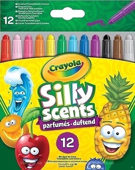Фото Crayola Silly Scents Твист восковых мелков с ароматом 12 шт. (256321.024)