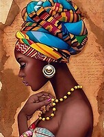 Фото Santi Алмазная мозаика Африканская красота (954092)