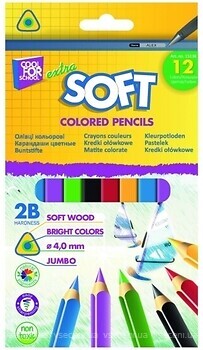 Фото Cool for School Карандаши цветные Jumbo Extra Soft трехгранные (CF15136)