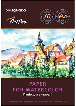 Фото Cool for School Набор белой бумаги для акварели А3 10 листов (CF60921-01)