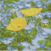Фото Strateg Алмазная мозаика Желто-голубое поле (CA-0040)