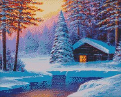 Фото Идейка Алмазная мозаика Зимняя тишина (AMO7299)