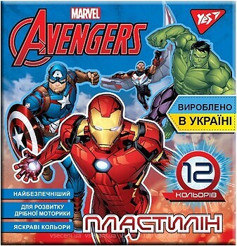 Фото YES Пластилин Marvel (540562)