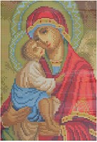 Фото Supretto Алмазная живопись Икона Пресвятая Богородица Донская (75700001)