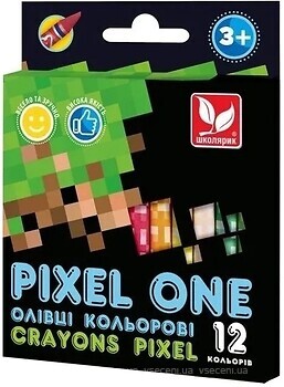 Фото Школярик Карандаши цветные Crayons Pixel One (316121007-UA)