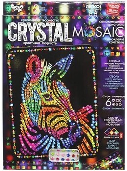Фото Danko Toys Crystal mosaic Зебра (CRM-02-08)