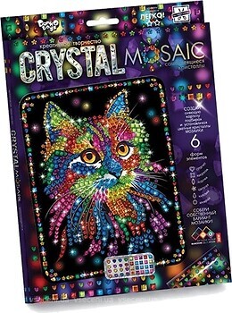 Фото Danko Toys Crystal mosaic Кошка (CRM-01-02)