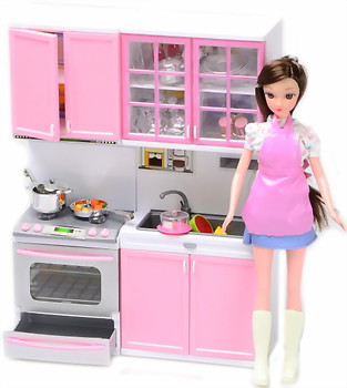 Фото Na-Na Кухня с куклой Маленькая хозяйка (ID176)