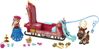 Фото Hasbro Frozen Игровой набор Анна и Свен с санями (B5196)