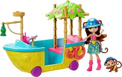 Фото Mattel Enchantimals Лодка из Джунглей обезьянки Мерит (GFN58)