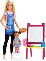 Фото Mattel Барби You can be Art Teacher Playset with Blonde Doll (GJM29)