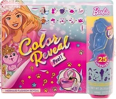 Фото Mattel Color Reveal Peel Mermaid Fashion Doll Set with 25 Surprises (GXV93)