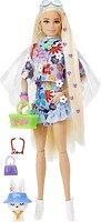 Фото Mattel Барби Extra Doll №12 in Floral 2-Piece Fashion with Pet Bunny (HDJ45)