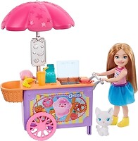 Фото Mattel Барби Club Chelsea Doll and Snack Cart Playset (GHV76)
