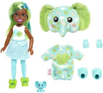 Фото Mattel Barbie Cutie Reveal Chelsea Doll Jungle Series Elephant (HKR13)