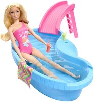Фото Mattel Barbie Развлечения у бассейна (HRJ74)