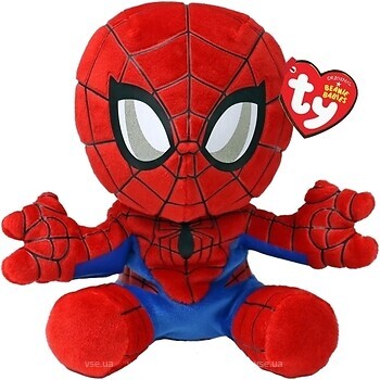 Фото TY Beanie Babies Marvel Человек-паук (44007)