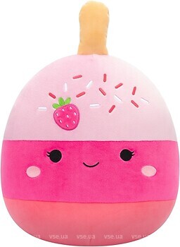 Фото Squishmallows Клубничный кейк-поп Пама 30 см (SQCR06573)