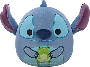 Фото Squishmallows Disney Стич с лягушкой 17 см (SQDI00730)